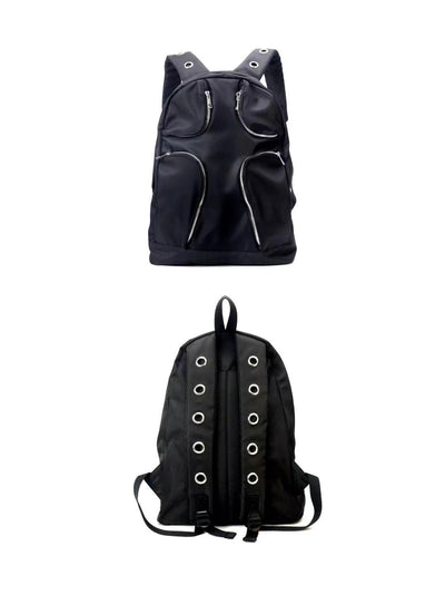Mochila Táctica Negra de Gran Capacidad con Múltiples Bolsillos - Image 9