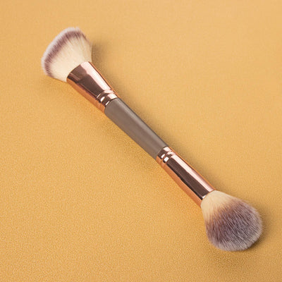 Brocha Iluminadora Doble Cabezal de Lana Suave con Tubo de Cobre - Image 14