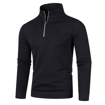 Suéter de Cuello Alto con Cierre para Hombre - Comodidad Casual - Image 32