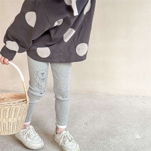 Leggings Infantiles Estampado Conejo Otoño - Diseño Adorable - Image 15
