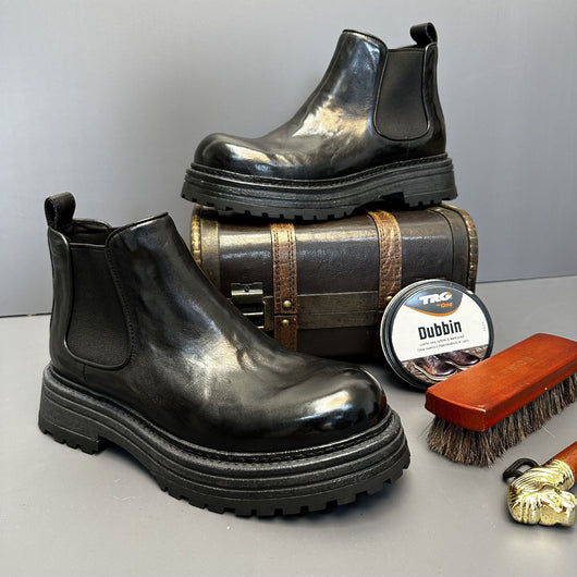 Botas Martin de Cuero Genuino Estilo Retro para Hombre - Image 42