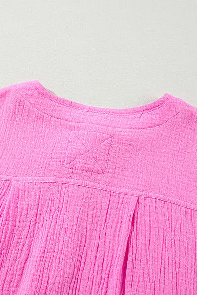 Camiseta Suelta de Color Liso Talla Grande para Mujer - Image 25