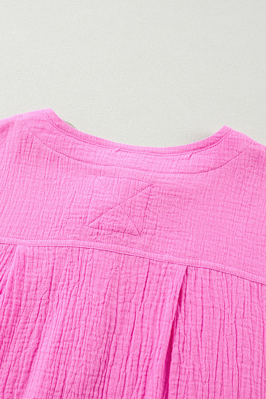 Camiseta Suelta de Color Liso Talla Grande para Mujer - Image 25