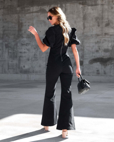 Pantalones Vaqueros Siamés de Pierna Ancha para Mujer - Image 22