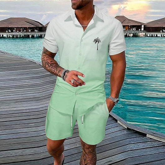 Conjunto Hawaiano Hombre: Camisa y Shorts Holgados de Manga Corta - Image 26
