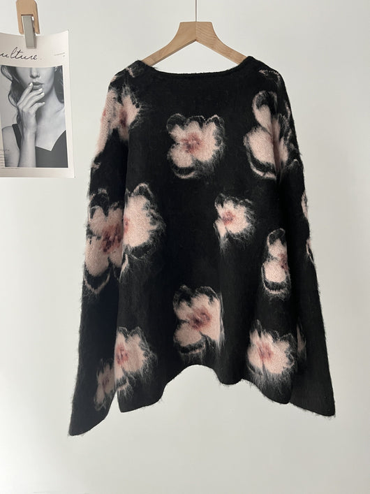 Suéter Abrigo Floral para Mujer - Otoño e Invierno - Image 13