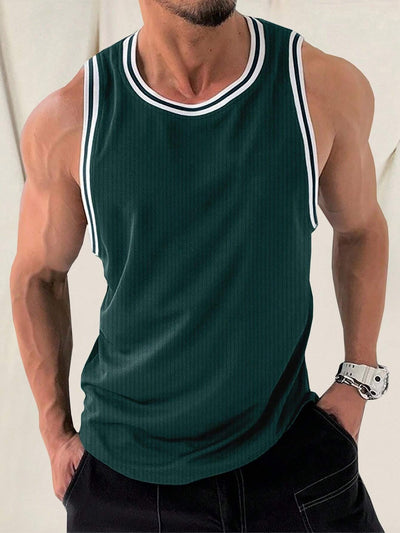 Chaleco Deportivo Ajustado con Rayas Verticales Tejidas - Image 18