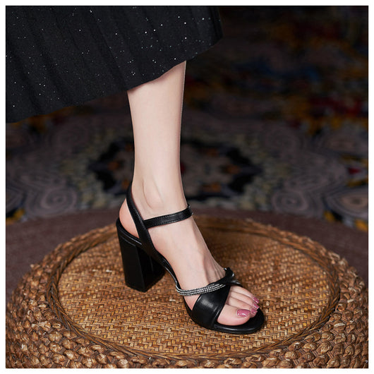 Sandalias con Tacón Robusto para Mujer - Comodidad y Estilo en Talles Pequeños - Image 21