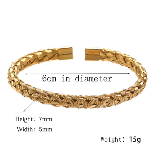 Pulsera de Acero Titanio Estilo Punk con Diseño Romano - Image 71