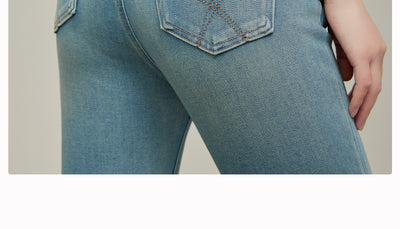 Pantalones Skinny Talle Alto Acampanados Mujer - Colores Claros Primavera Verano - Image 21