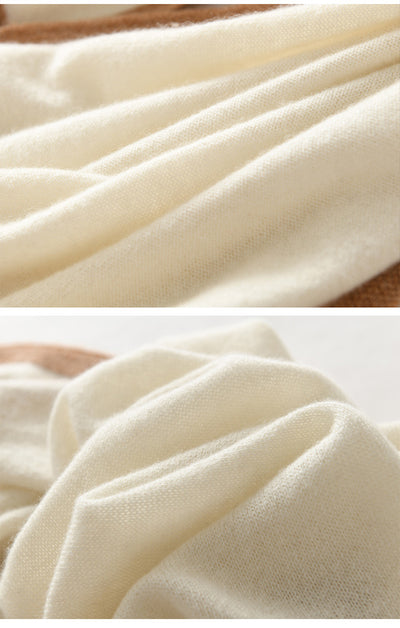 Bufanda Cashmere Tejida con Diseño Geométrico Bloques de Color - Estilo Occidental - Image 25