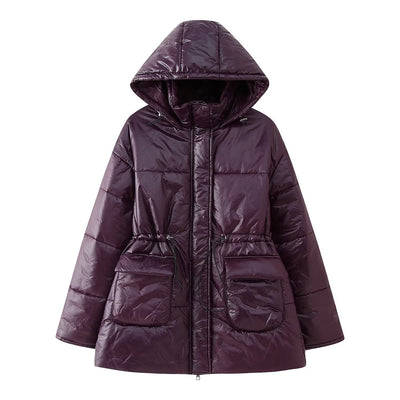 Chaqueta Acolchada con Capucha y Cierre de Algodón - Image 8