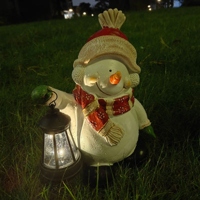 Lámpara Decorativa Navideña con Muñeco de Nieve en Resina - Image 55