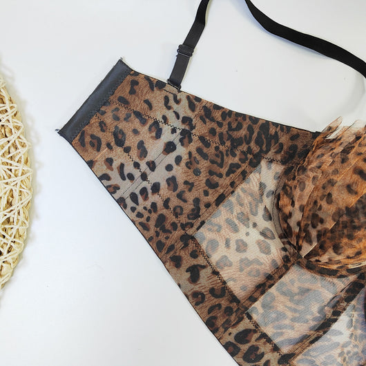 Sostén Tubo Estampado Leopardo con Levantamiento y Ajuste Personalizado - Image 16