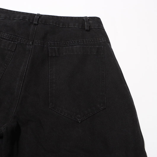 Jeans Talle Alto Irregular con Botones Desmontables - Image 36
