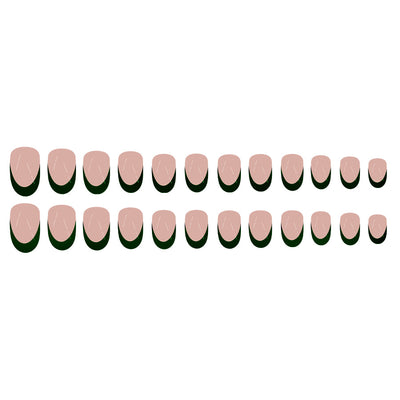 Uñas Postizas Francesas Negras - Set de 24 Piezas Multiusos - Image 13