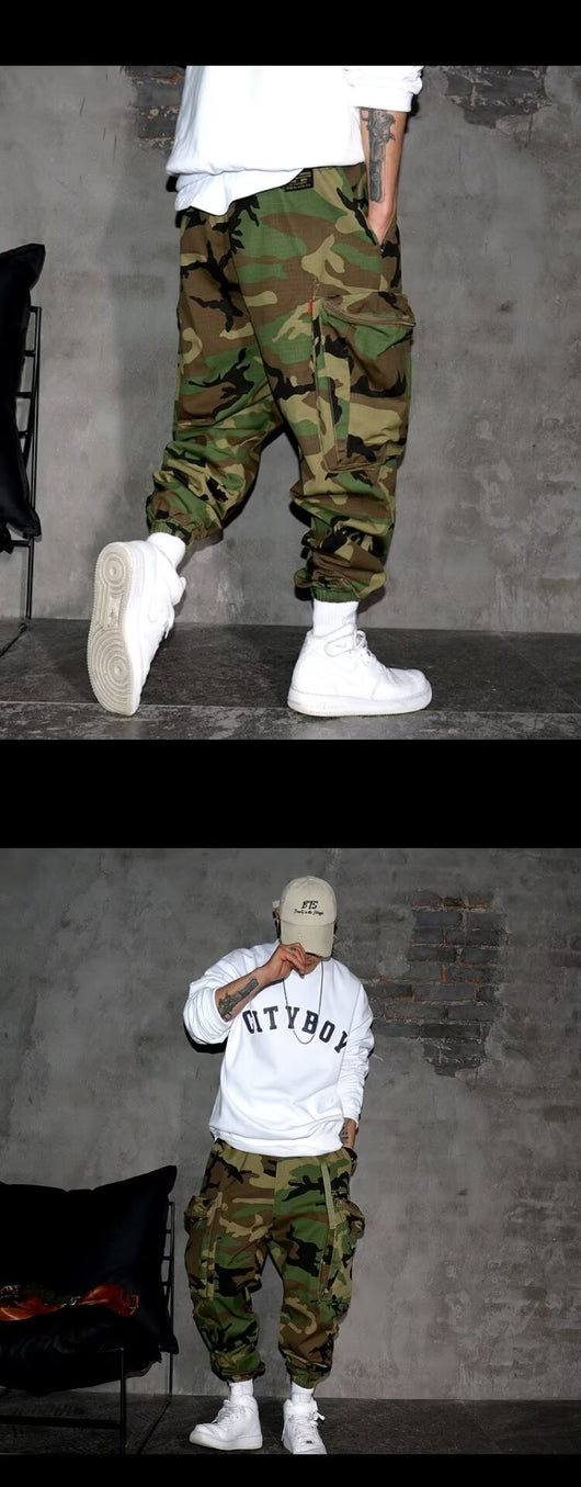 Pantalones de Trabajo Casual Camuflaje Retro para Hombre - Image 21