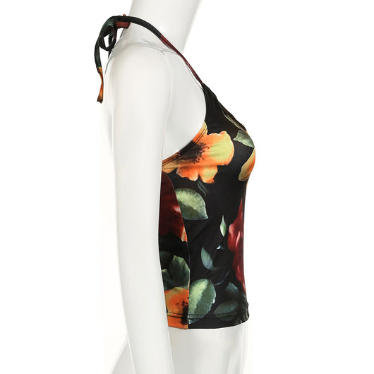 Top Halter Personalizado Slim Fit Escotado con Detalles Calados - Image 12