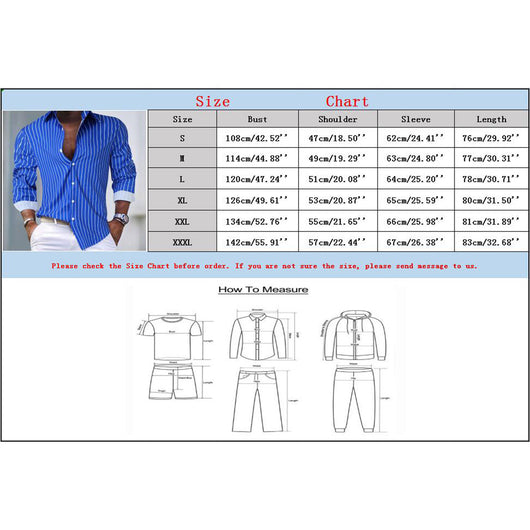Cardigan Rayado Hombre Otoño Invierno - Camisa Manga Larga Estilo Europeo - Image 11