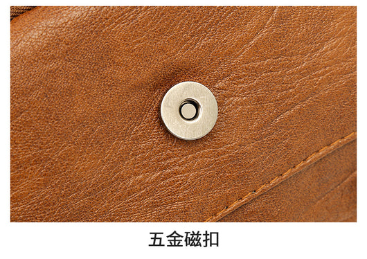 Bolsa Crossbody de Cuero Suave Multibolsillos Versátil - Image 19