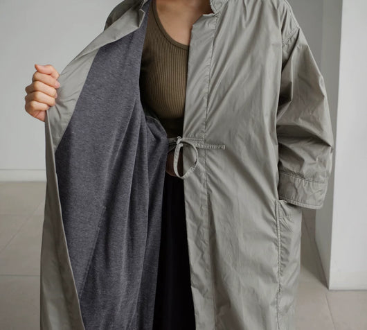 Abrigo Largo Tipo Gabardina para Mujer Talla Grande - Primavera y Otoño - Image 22
