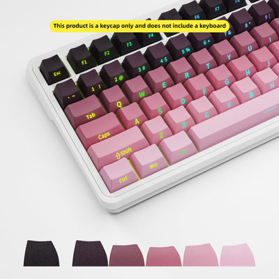Teclado Mecánico Transparente con Degradado de Rubor y Grabado Lateral - Image 16