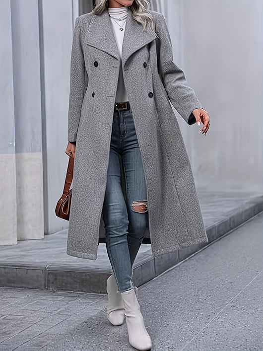 Abrigo Largo Acolchado Temperamental para Mujer - Image 12