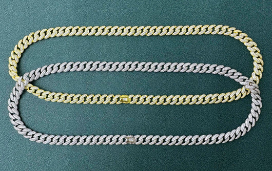 Cadena Cubana de Diamantes Completos Estilo Europeo y Americano - Image 25