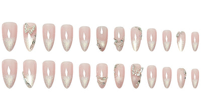 Pegatinas de Uñas Mariposa Efecto Ojo de Gato con Diamantes - Image 13