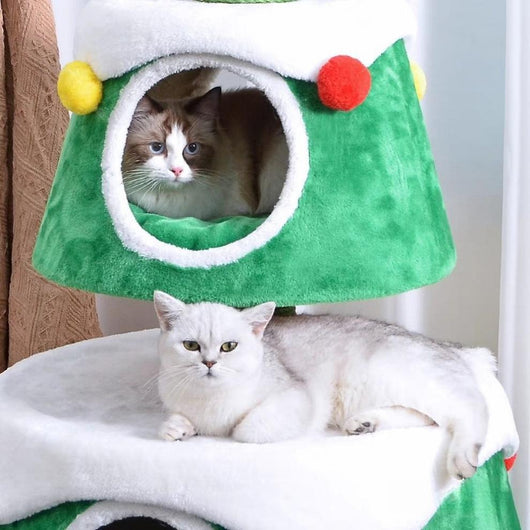 Árbol Navideño para Gatos con Nido Integrado y Zonas de Escalada - Image 15