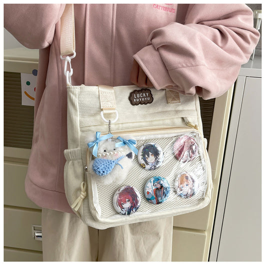 Bolsa Crossbody Transparente de Gran Capacidad Estilo Japonés para Estudiantes - Image 58