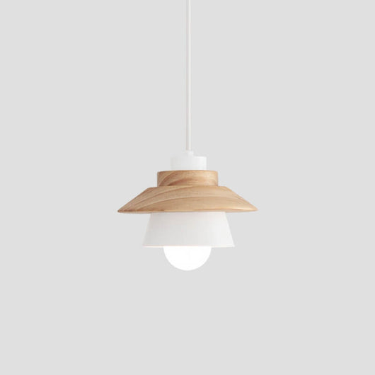 Lámpara Colgante Minimalista de Madera y Aleación Estilo Japonés - Image 18