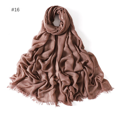 Pashmina Modal Fina Transpirable - Chal Ligero Monocromático para Mujer - Image 31