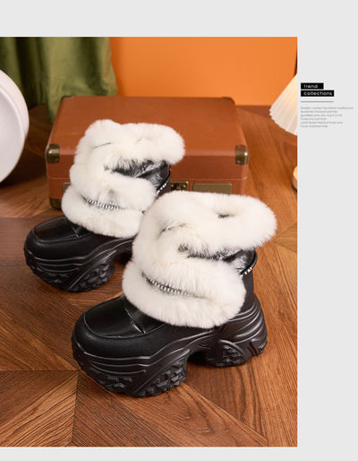 Botas de Nieve para Mujer con Suela Gruesa y Forro de Felpa - Image 13