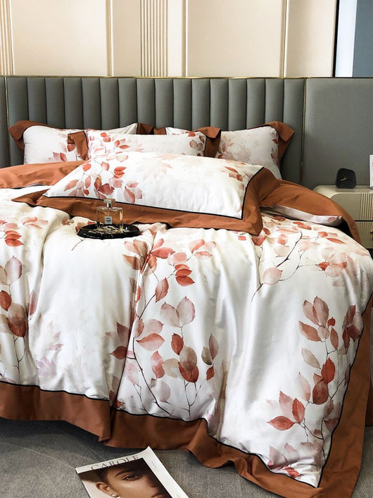 Juego de Cama de Algodón Premium Estilo Campestre con Flores Digitales - Image 18