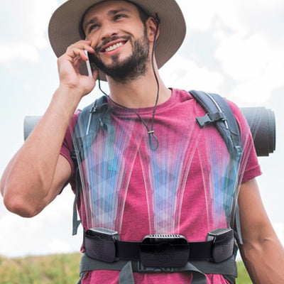 Ventilador Portátil de Cintura con 5 Aspas para Actividades Outdoor - Image 16
