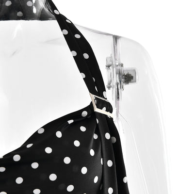 Blusa Escotada Lunares Ajustada sin Espalda - Image 18