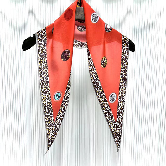 Pañuelo de Seda Crepe Estampado Diamante - Image 51