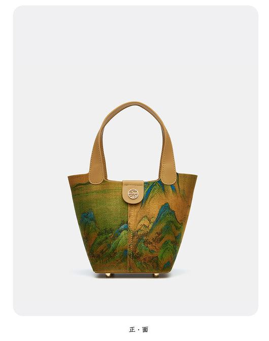 Bolsa Clutch Estilo Chino Tradicional con Diseño de Canasta Tejida - Image 26