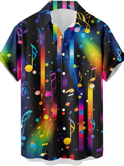 Camisa Manga Corta Hombre Estampado Floral 3D - Image 31