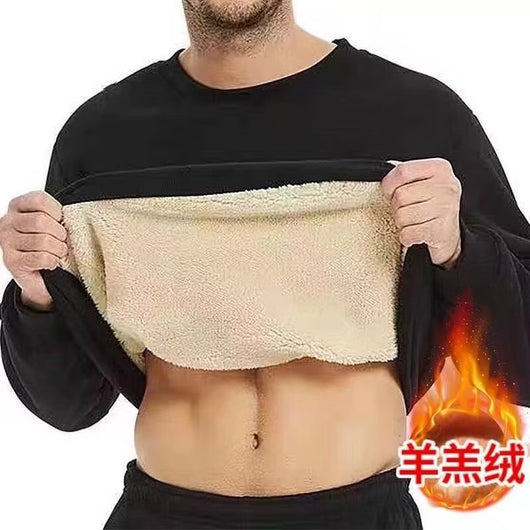Sudadera Holgada con Cuello Redondo para Hombre en Negro - Image 17