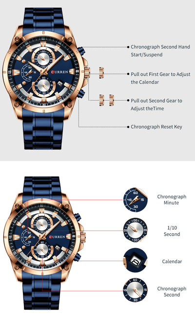 Reloj Empresarial para Hombre Resistente al Agua - Image 11