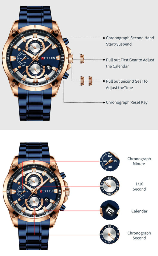 Reloj Empresarial para Hombre Resistente al Agua - Image 11