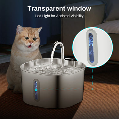 Dispensador Automático de Agua para Mascotas Acero Inoxidable con Circulación Continua - Image 34