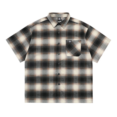 Camisa Cardigan Cuadros Clásico con Bolsillos y Manga Corta - Image 30