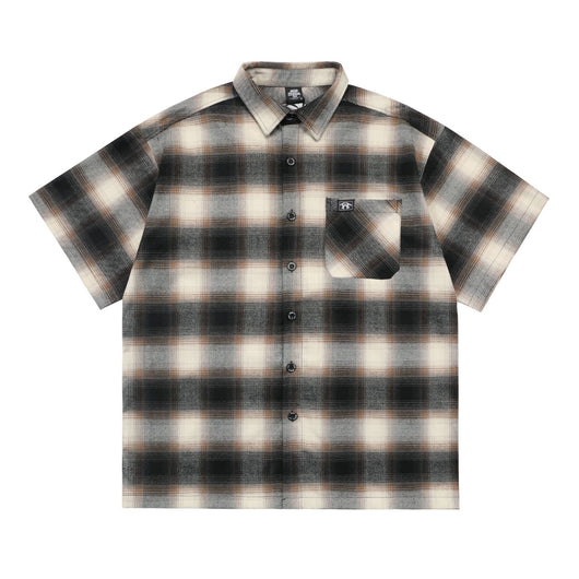 Camisa Cardigan Cuadros Clásico con Bolsillos y Manga Corta - Image 30