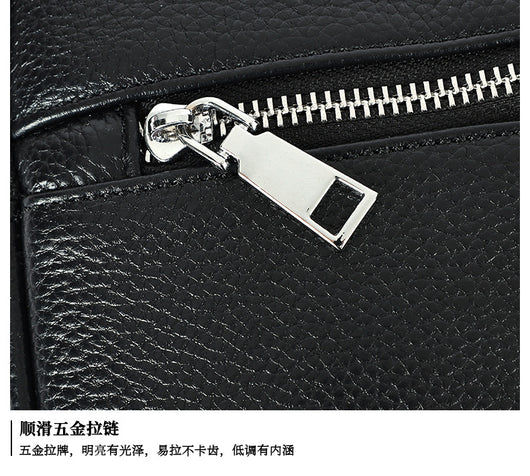 Bolso Bandolera de Cuero Genuino Primera Capa para Hombre - Image 11