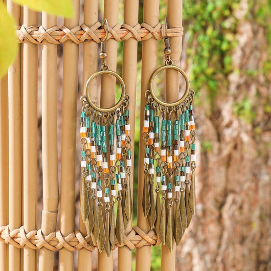 Aretes Bohemios Ovalados en Aleación de Metal Hanqi - Image 18