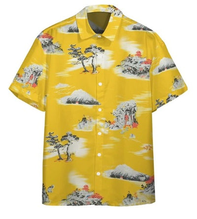Camisa Estampada Elástica de Fibra de Acetato para Hombre - Image 44