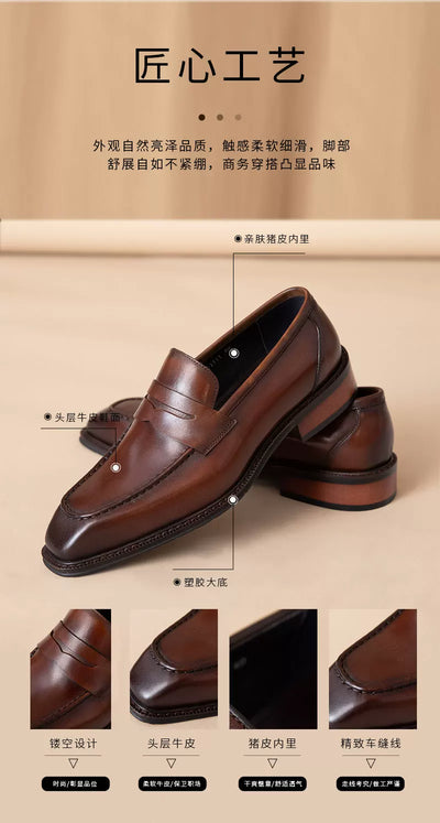Zapatos Casuales de Cuero Genuino para Hombre - Outdoor - Image 25
